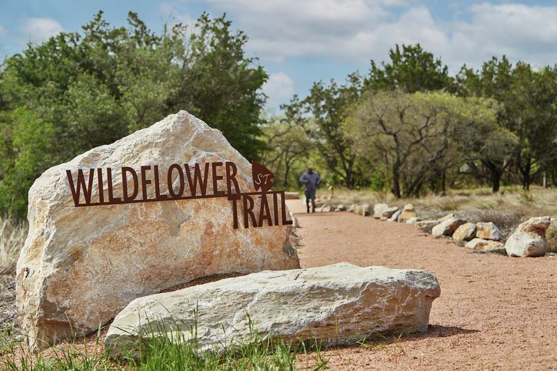 Wildflower walking trails at Spicewood trails
