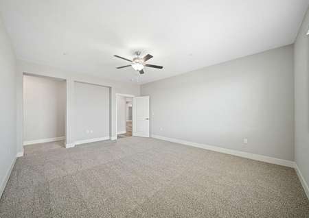Expansive master suite, with a bedroom large enough to fit all of your king-size furniture.