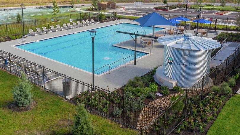 Aerial image of the pool at TRACE.