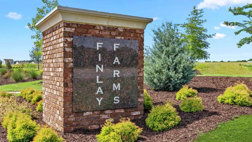 Finlay Farms brick monument sign.