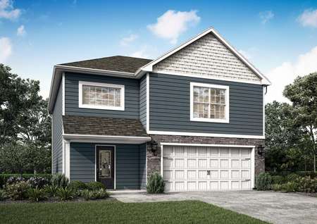 Artist rendering of the two story Ashburn plan by LGI Homes.