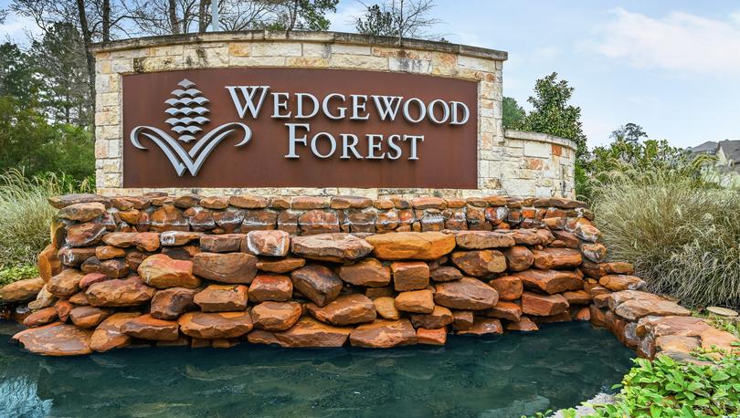 Wedgewood Forest Monument during daytime with beautiful landscaping