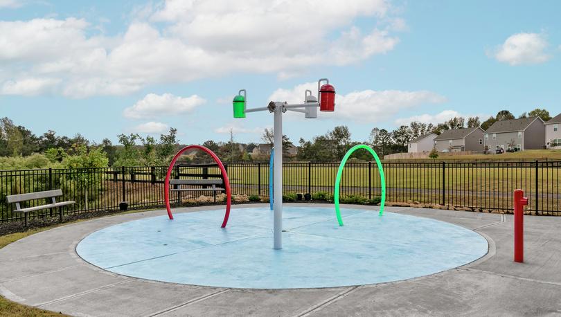 Kids will love to play in the Bunn Farms splashpad!