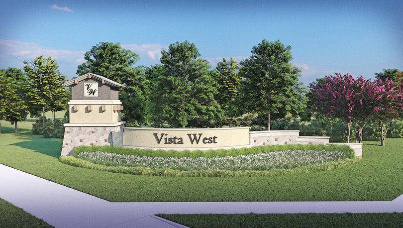 The entry monument at Vista West.