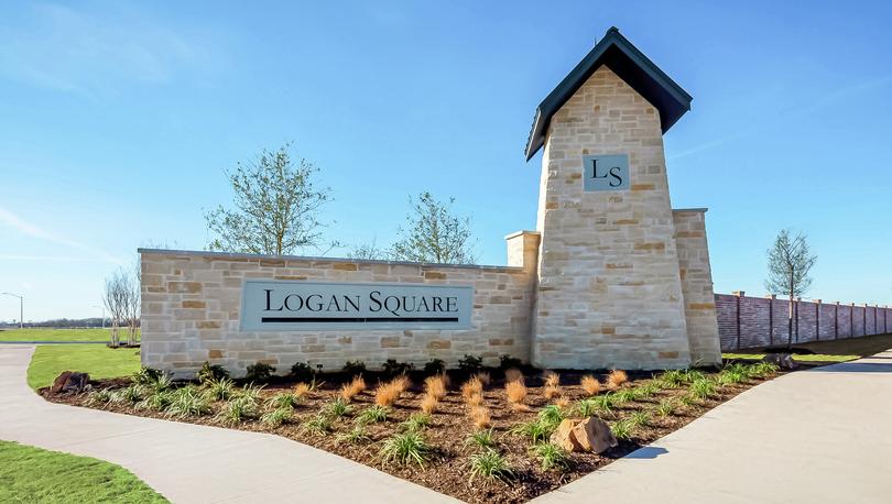 Monument at Logan Square in Fort Worth, Texas.