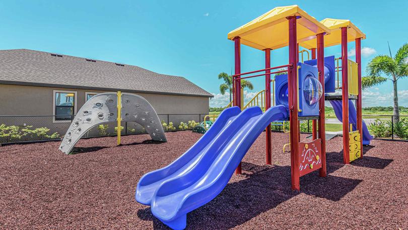 Celebration Pointe slide and children's playground