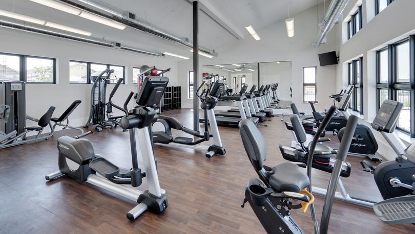 Fitness Center at Club Liberty with exercise equipment.