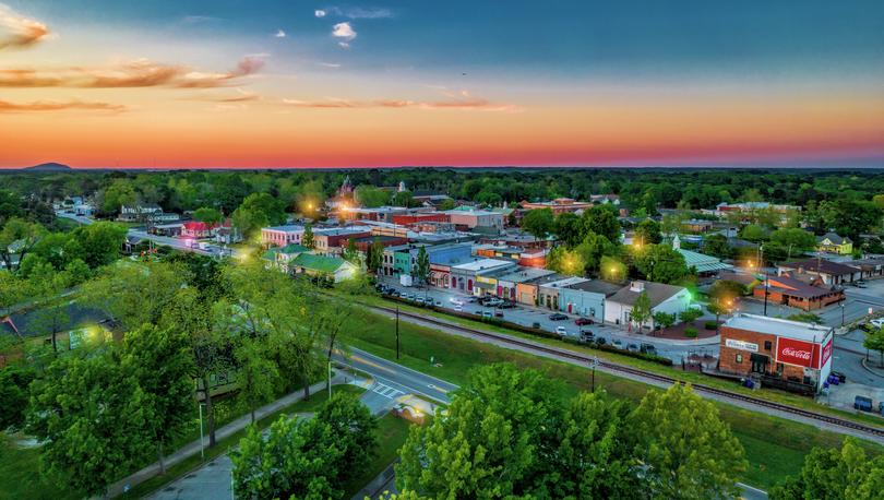 Olde Town Conyers at Sunset