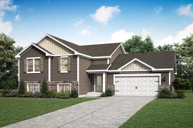The Nicollet is a split story home with five bedrooms