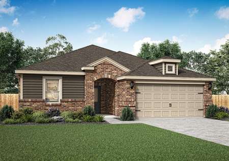 Exterior rendering of the St Clair B floor plan