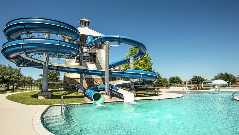 Water park slide at ShadowGlen.