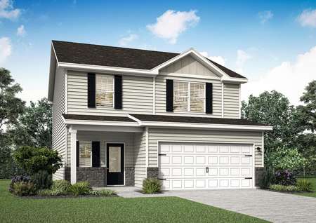 The Avery is a beautiful two story home with front yard landscaping