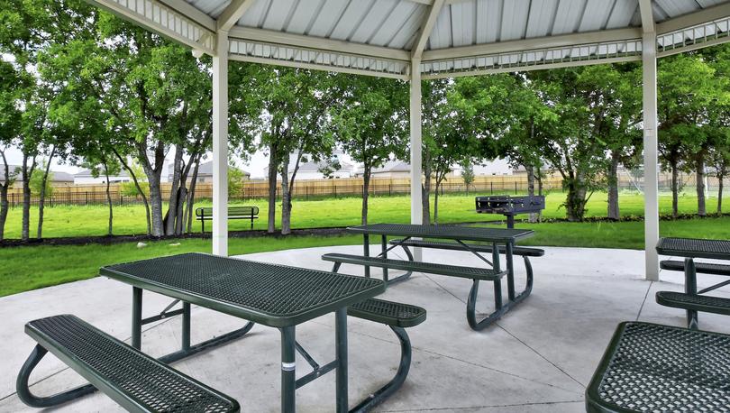 Enjoy a picnic at the covered pavilion with a grill.
